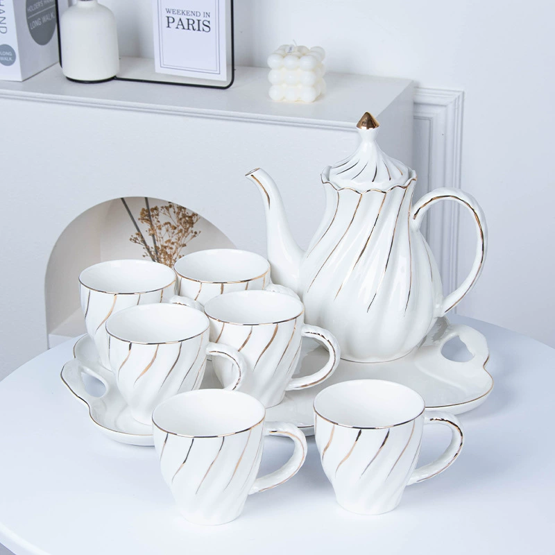 High-end ceramic tea cup, tea set for home use, teapot, Birthday gift