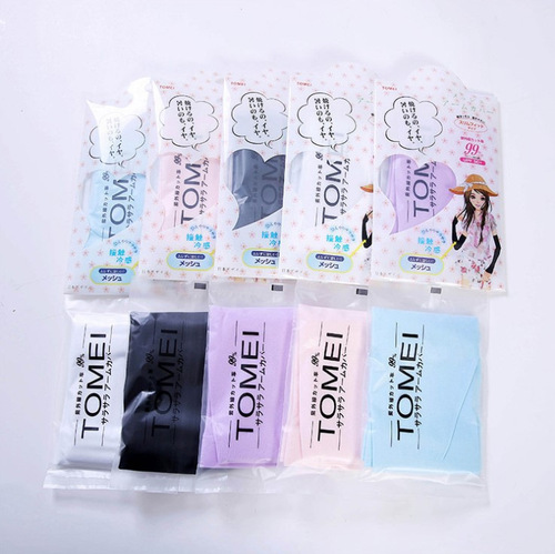 Japan TOMEI Ice Silk Sleeves Summer Mosquito Repellent Sunscreen Ice Sleeves Outdoor Sports Driving Cycling Arm Sleeves Wholesale