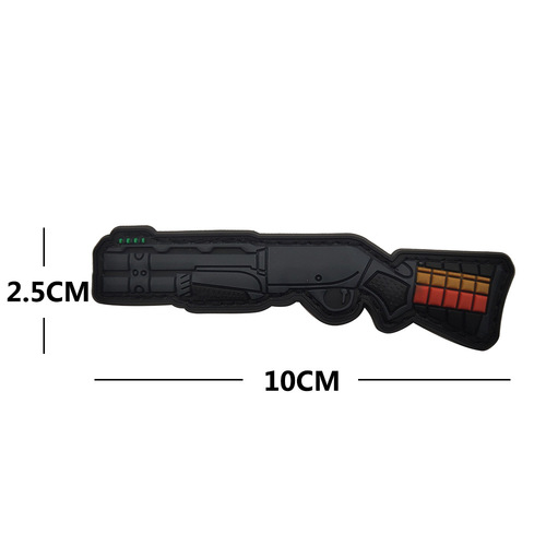 PVC soft glue Q version cartoon weapon gun armband Velcro morale patch patch backpack sticker