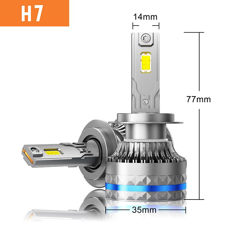 HAIZG nuevo coche LED faro C10 alta potencia 120W modificado lejos y cerca de la luz H7 H4 H11 coche faro
