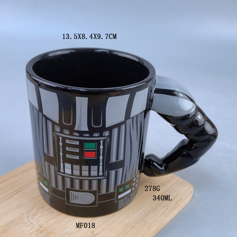 Taza de forma especial Taza de brazo muscular Taza de cerámica Taza de cerámica personalizada para el hogar Taza de mango de brazo de moda