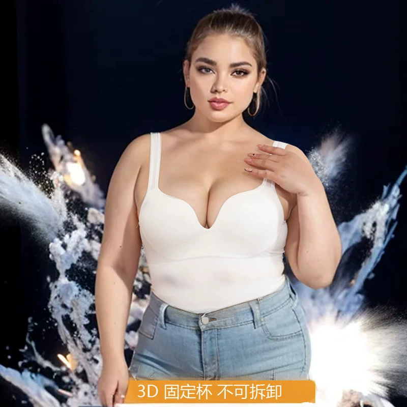 Трансграничный европейский и американский беспроводной 3D бюстгальтер пуш-ап для бега противоударный жилет для поддержки груди большие размеры Спортивное нижнее белье для внешней торговли
