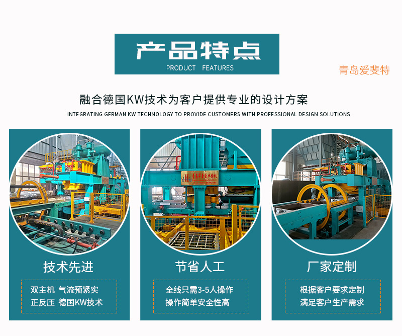 双主机静压造型线