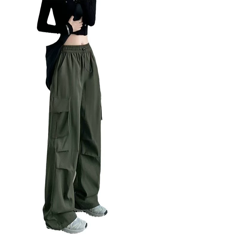 Climbing autumn fitted sports trousers for leisure, American style, high waist
