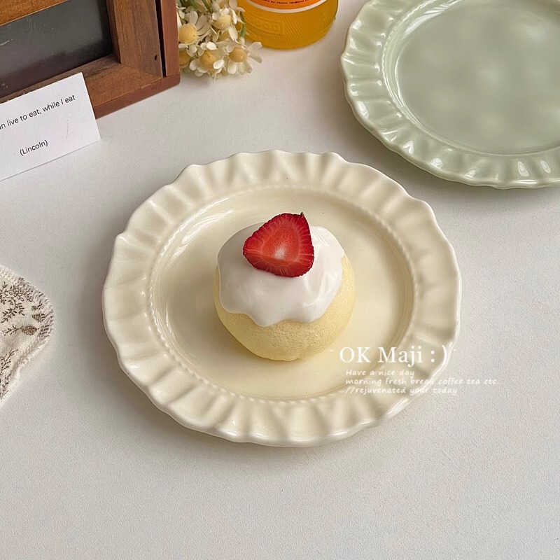 Ins Style 6-inch Plate Advanced Sense Dessert Plate Ceramic Dinner Plate Cute Dessert Plate Exquisite Fruit Cake Plate Ins Style 6-inch Plate Advanced Sense Dessert Plate Ceramic Dinner Plate Cute Dessert Plate Exquisite Fruit Cake Plate