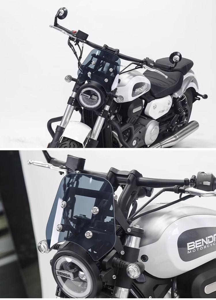 Muscle car Wolf suitable for Benda wollastonite 300 wind windshield front windshield motorcycle modification adjustable height