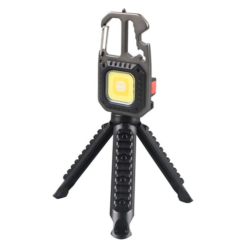 Cross-border new multi-functional high-brightness USB mini keychain light COB work light repair light emergency outdoor camping