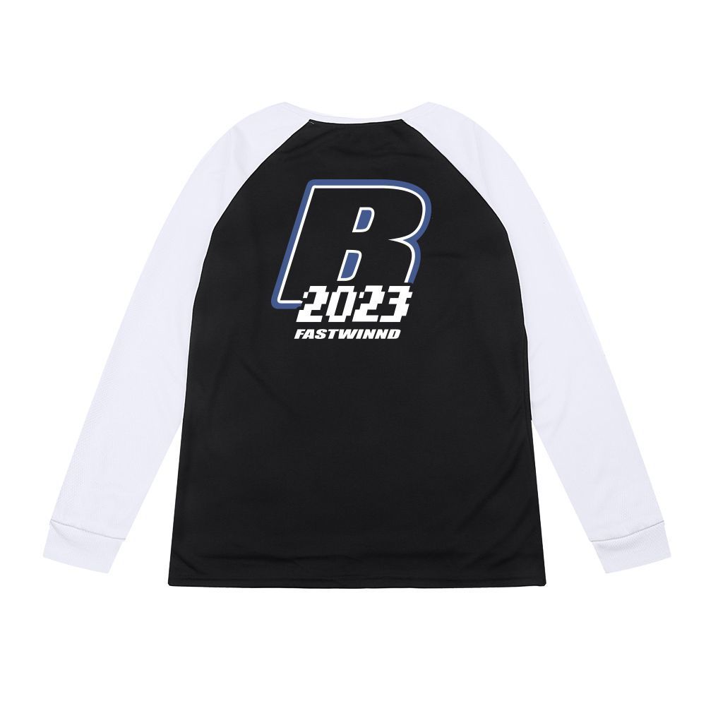 B 표준 2023 검은 흰색 긴 소매