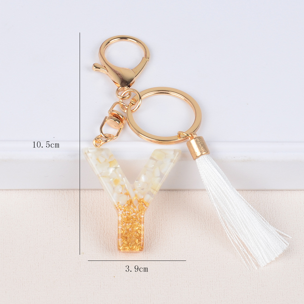 Streetwear Letter Metal Epoxy Bag Pendant Keychain display picture 25