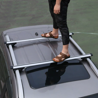 Car Universal Load Luggage Rack SUV PMV Roof Rack Crossbar Travel Rack Storage Rack Aluminum Alloy Bracket