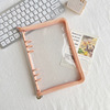 South Korea TheNCE flattened transparent flash powder zipper 6 -hole live page notebook ins -chasing handbook A5A6