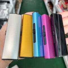 スライド式点火メタルクリエイティブパーソナライズライター加工ロゴポータブル点火器工場電子防風ライター