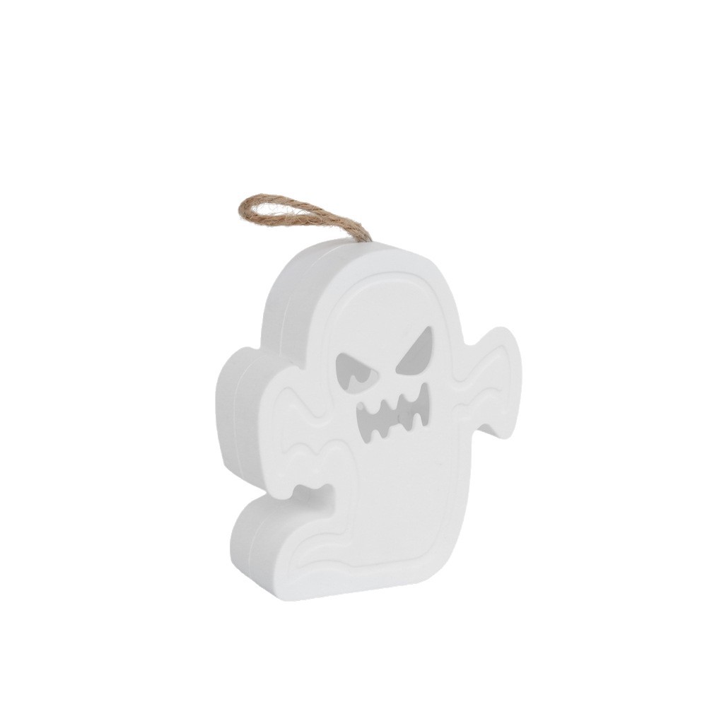 Lámpara de calabaza de Halloween nueva lámpara portátil lugar atmósfera diseño accesorios LED colorido electrónico cráneo lámpara de la vela