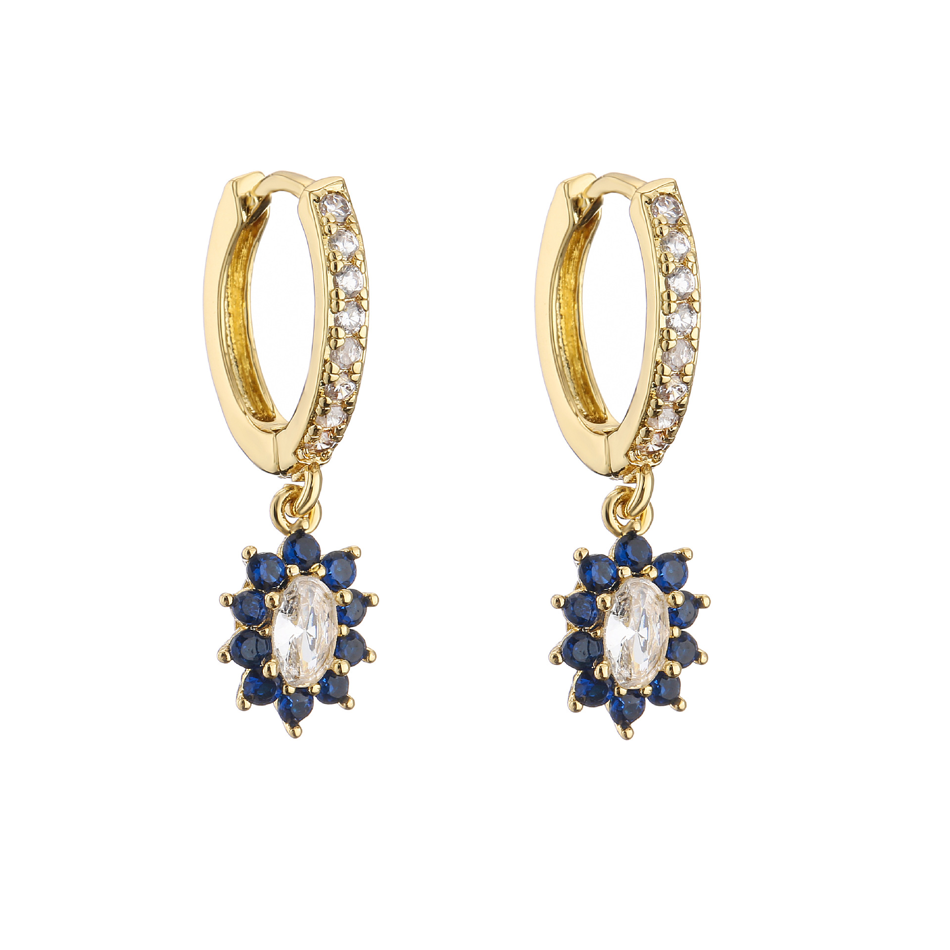Birthday Occasion Cute Geometric Plating Copper Zircon Copper Earrings