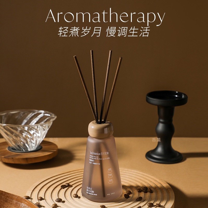 无火藤条醇香苦咖香薰摆件高级卧室家用室内浴室持久清香香氛批发|undefined