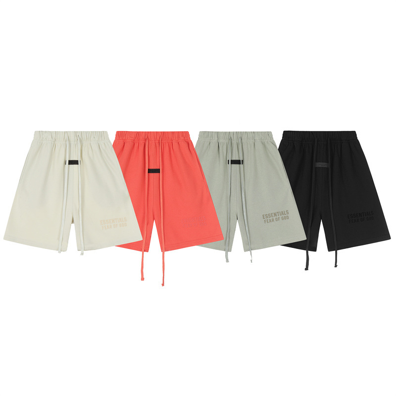 Pantalones cortos casuales FOG Essentials para hombre y mujer, pantalones cortos deportivos holgados de estilo urbano para parejas, pantalones cortos modernos de cinco puntos.