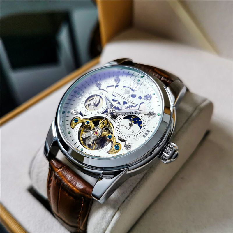 Duke of Lorraine Watch Men's Automatic Mechanical Watch Wholesale Luminous Waterproof Hollow Tourbillon Multi-Function Watch Wholesale
