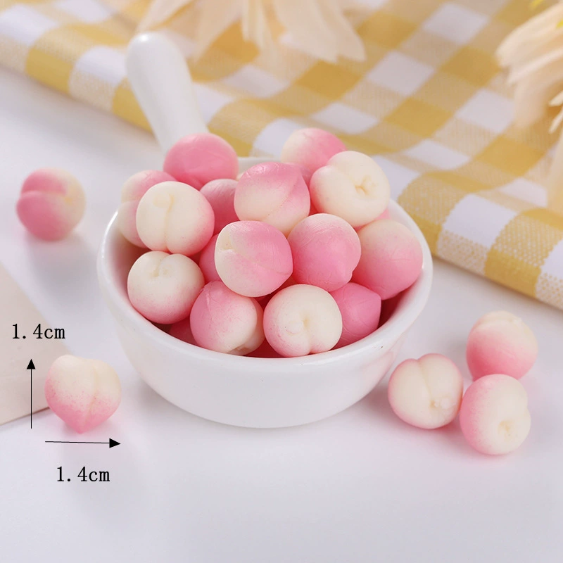 Мини-сквиши игрушка, ТПР в форме персика, антистресс, 1,4×1,2 см