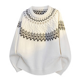 2026秋季青少年运动宽松圆领针织衫腈纶透气厚款罗纹底摆长袖上衣，男装针织衫/毛衣，星座614