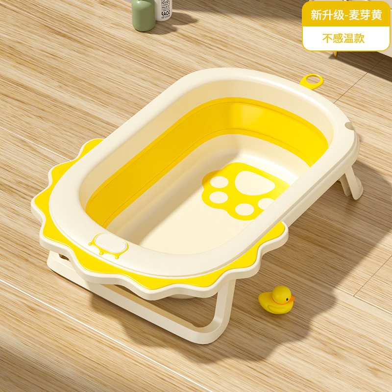 Cuenca del baño del bebé gran cubo de baño bañera sentado y acostado niños hogar bebé plegable niño recién nacido suministros para niños