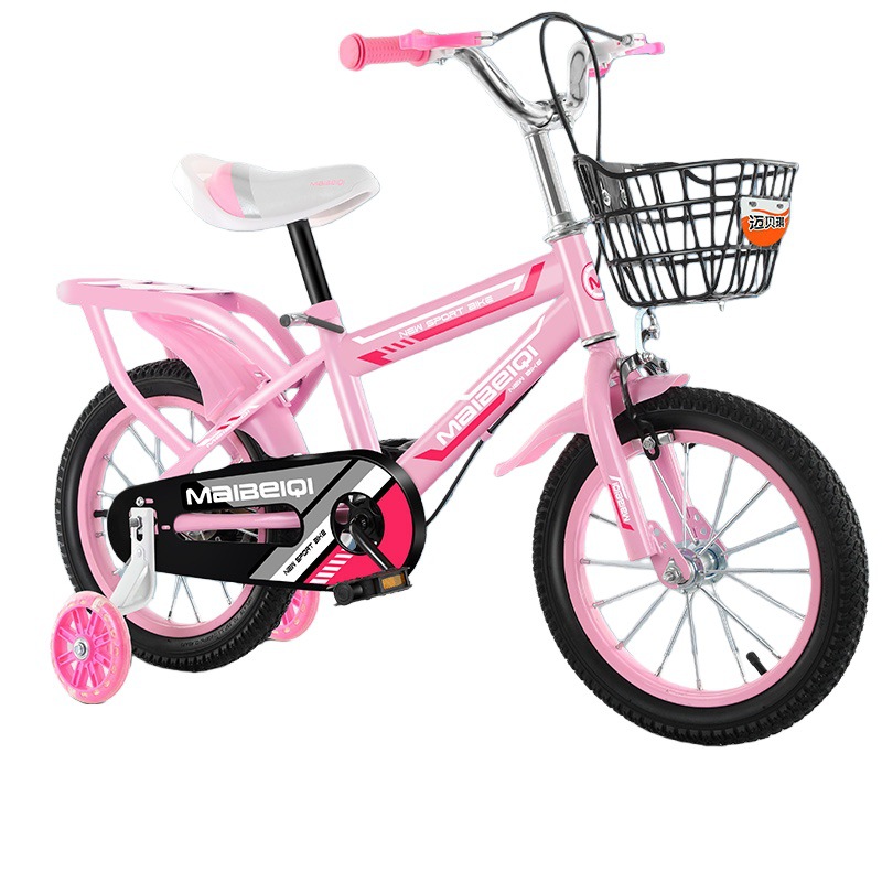 Bicicletas infantiles de 12 - 18 pulgadas para niños y niñas 3 - 6 años con ruedas auxiliares de acero de alto carbono bicicleta infantil