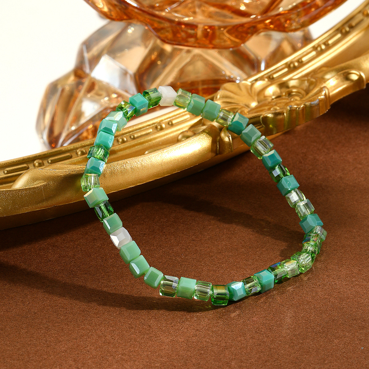 hot selling bracelets are versatile and high end Bohemian elastic line summer crystal bracelet set_voghion.com