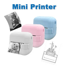 Mini printer 照片标签文本图片便捷口袋热敏打印机礼物 工厂批发