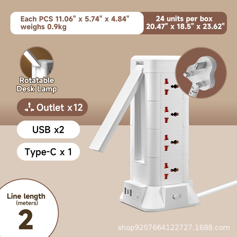 Inglés-2 metros-4 capas/USB/luz nocturna