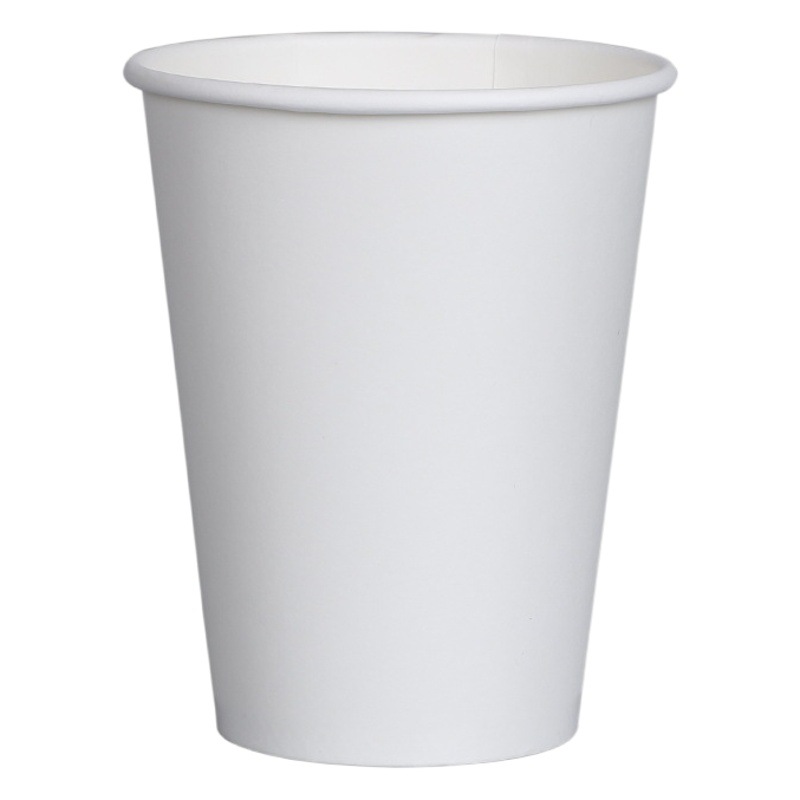 Taza de café desechable engrosada taza de té de leche blanca pura comercial personalizado leche de soja para llevar embalaje doble recubierto taza de bebida fría y caliente