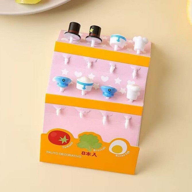 Uso doméstico Cartoon Tenedores para fruta para niños Creativo Animales para niños Set de palillos de plástico para fruta Palillos para fiambrera