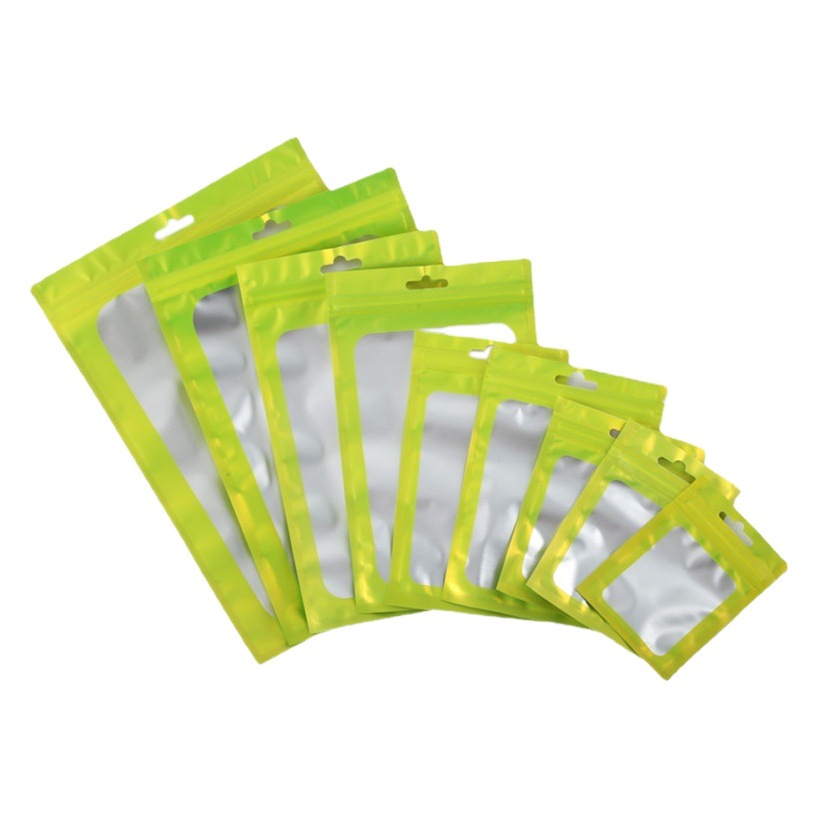 Bolso de la joyería de la cáscara del teléfono móvil bolsa de papel de aluminio Equipo de pesca bolsa de plástico color Yin y Yang bolsa de embalaje negro esmerilado ziplock bolsa al por mayor