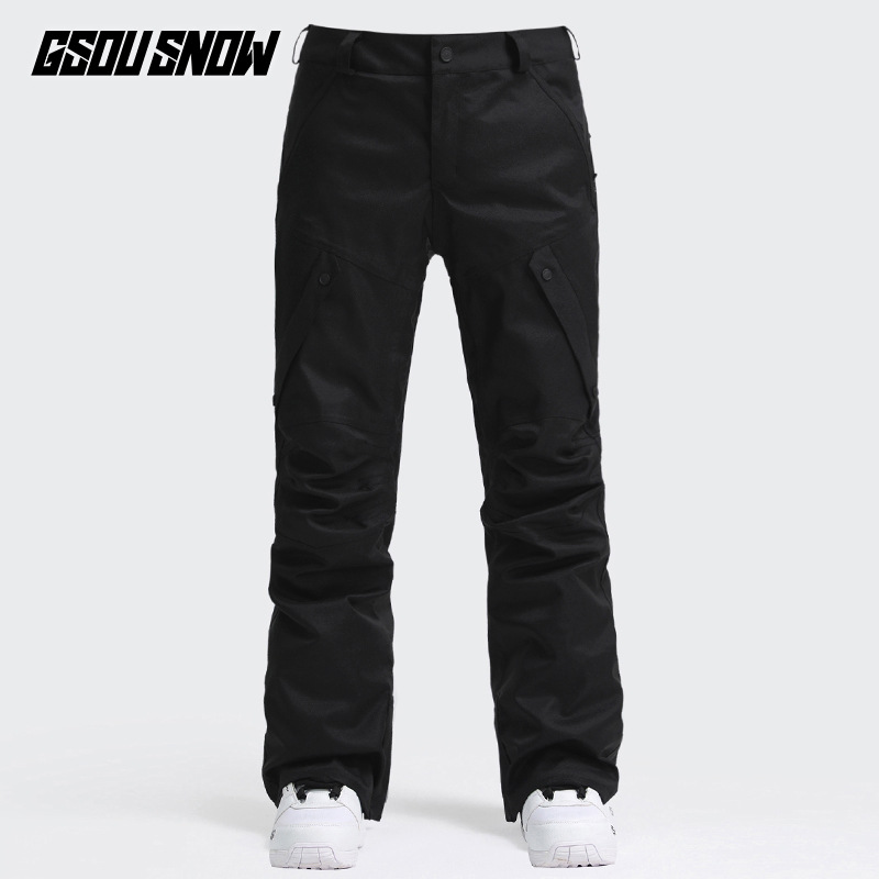 Pantaloni da sci da uomo, da snowboard, impermeabili, antivento, spessi e caldi, pantaloni da neve larghi da uomo_voghion.com