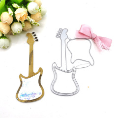 scrapbooking DIY切割刀模 碳鋼刀模 壓花刀模模板搖搖卡樂器吉他