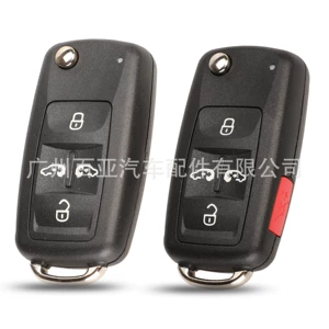 Volkswagen 4/5 düyməli Tiguan Touareg Golf MK6 qatlanan pult açar korpusu