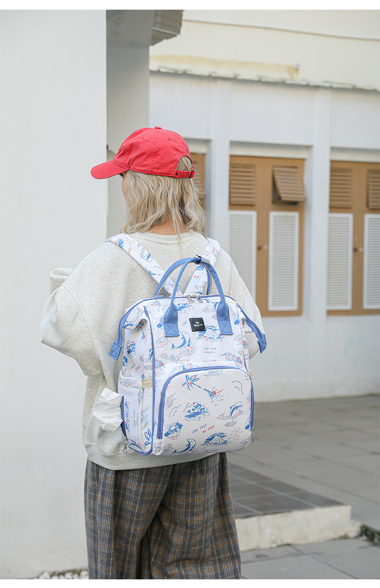Mom Bag, baby bag, large-capacity, lightweight and fashionable for going out, new multi-functional double-shoulder mom bag undefined