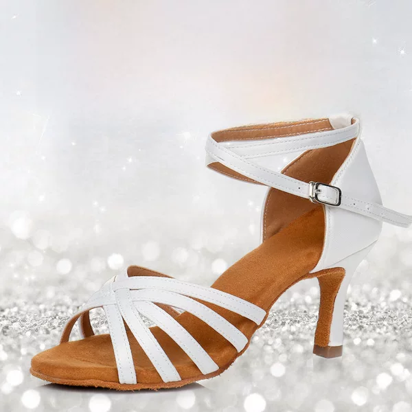 Ladies Adult New Product Medium Heel 5cm Indoor Professional National Standard Latin Dance Shoes Satin Grade Examination Teacher Shoes Micro Business
