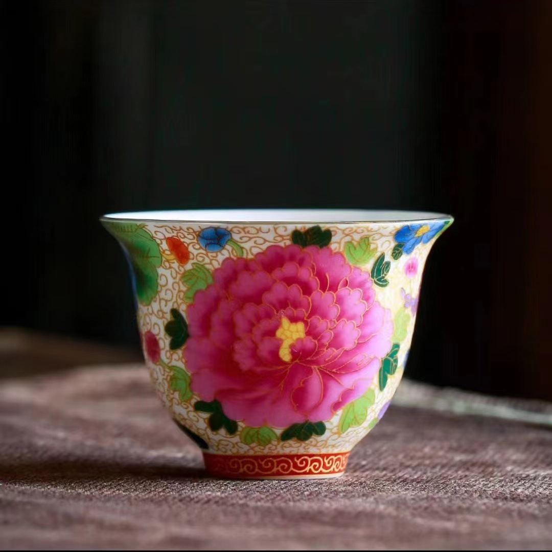 법랑모란컵 (70ML)