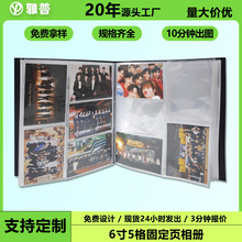 定制大容量6寸照片收纳册200卡位透明双面内页6寸明信片照片相册
