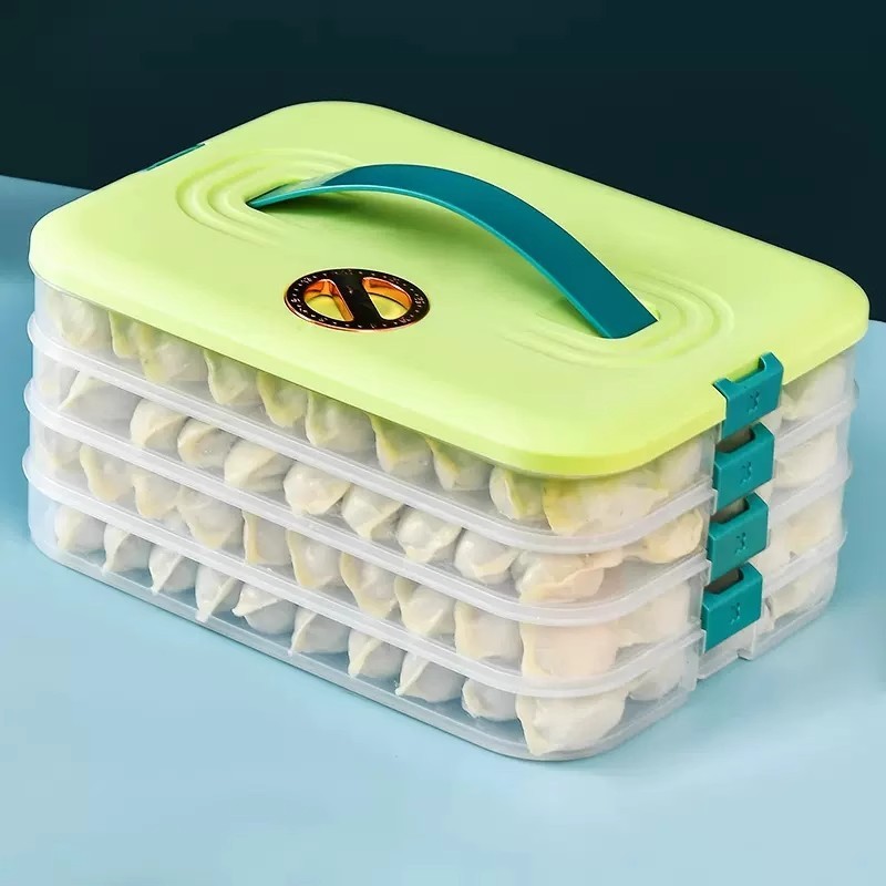 餃子ボックス冷凍水餃子冷蔵庫収納ボックス家庭用大容量多層冷凍カオス饅頭専用鮮度保持ボックス|undefined