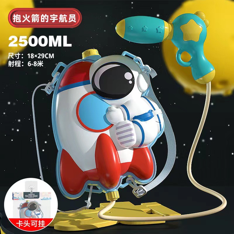 Mochila infantil juguetes de tiro de agua de playa de verano barraca eléctrica de cabello continuo pistola de rociador de agua al por mayor