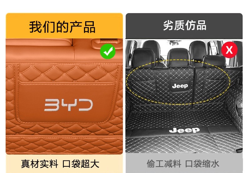 Suitable for BYD Tang trunk mat, full coverage, 26 models of car interior accessories, Tang trunk mat