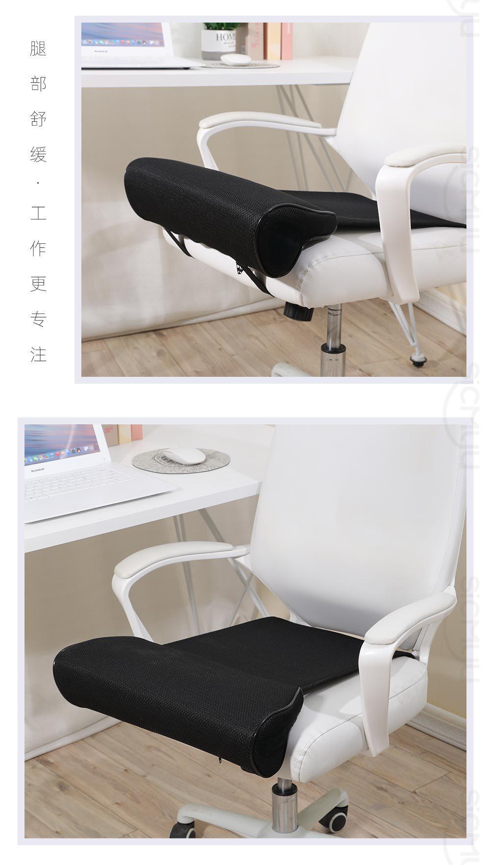 Extended car seat leg rest cushion, multifunctional integrated leg support pad for car, home, and office seats