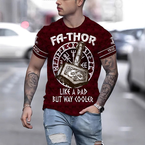 2025 Men's Trendy Fashion 3D Digital Letter Series Printed T-Shirt for Adults, Men's Crew Neck T-Shirt Suitable for Outdoors
