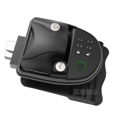 汽车指纹RV房车驾驶门密码锁 遥控改装金属电子锁