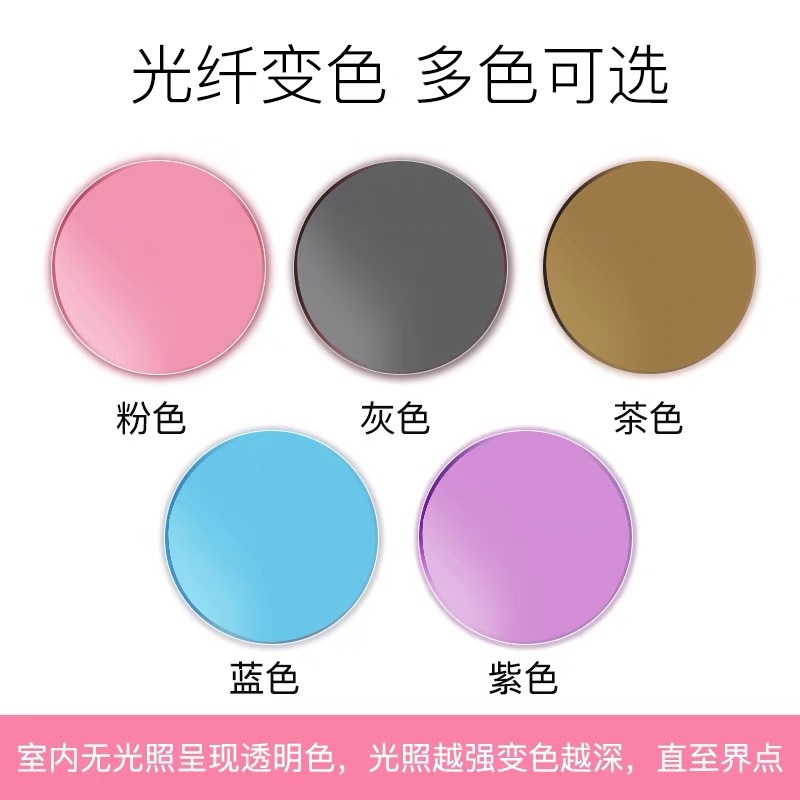 1.56 / 1.61 / 1.67 Lentes de color de película anti-luz azul asférica grises marrones polvos lentes de ojos azules