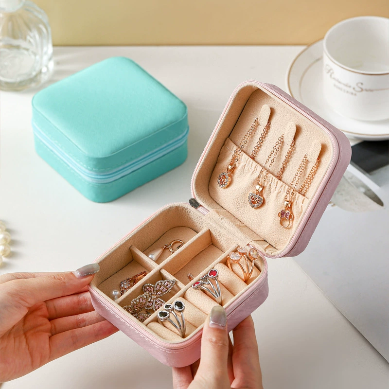 Storage Box Jewelry Box Portable Leather Jewelry from Yomiego