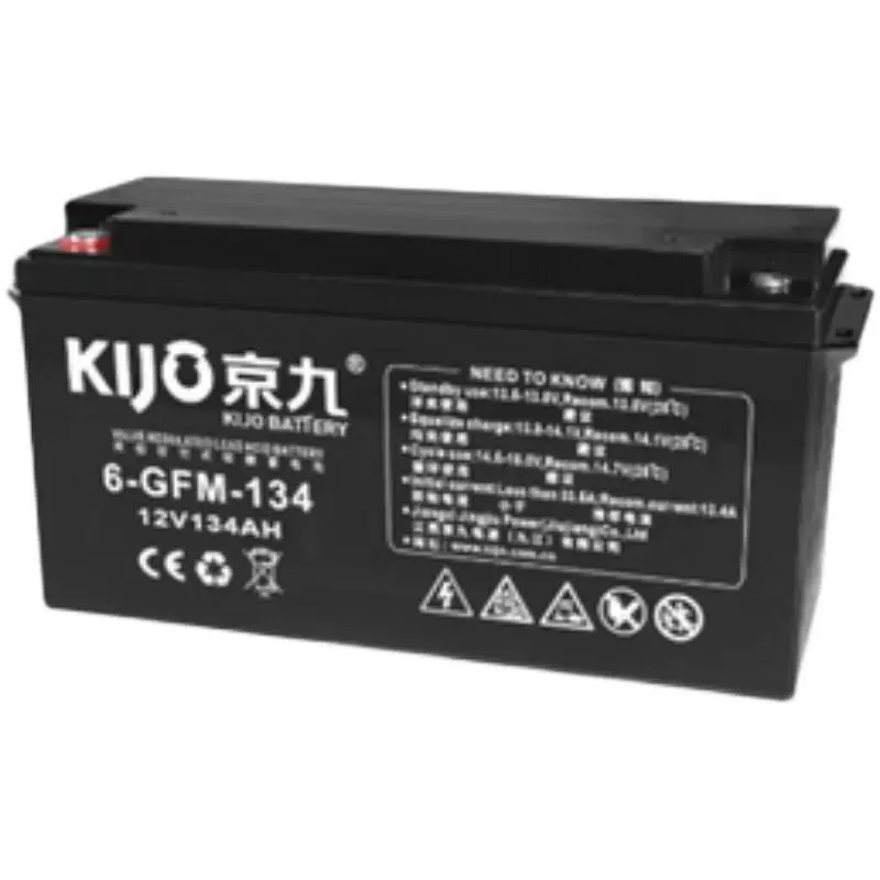 KiJo Jingjiu аккумулятор серии 6-GFM/FM 12В 134Ач, противопожарная защита, для ИБП/EPS