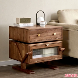 实木床;斗柜;床头柜