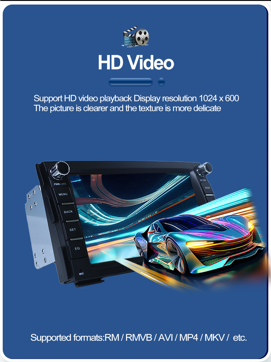 Suitable for 7inch Kia Special Android Car Navigation Bluetooth Gps High-Definition Reversing Image Wireless Carplay