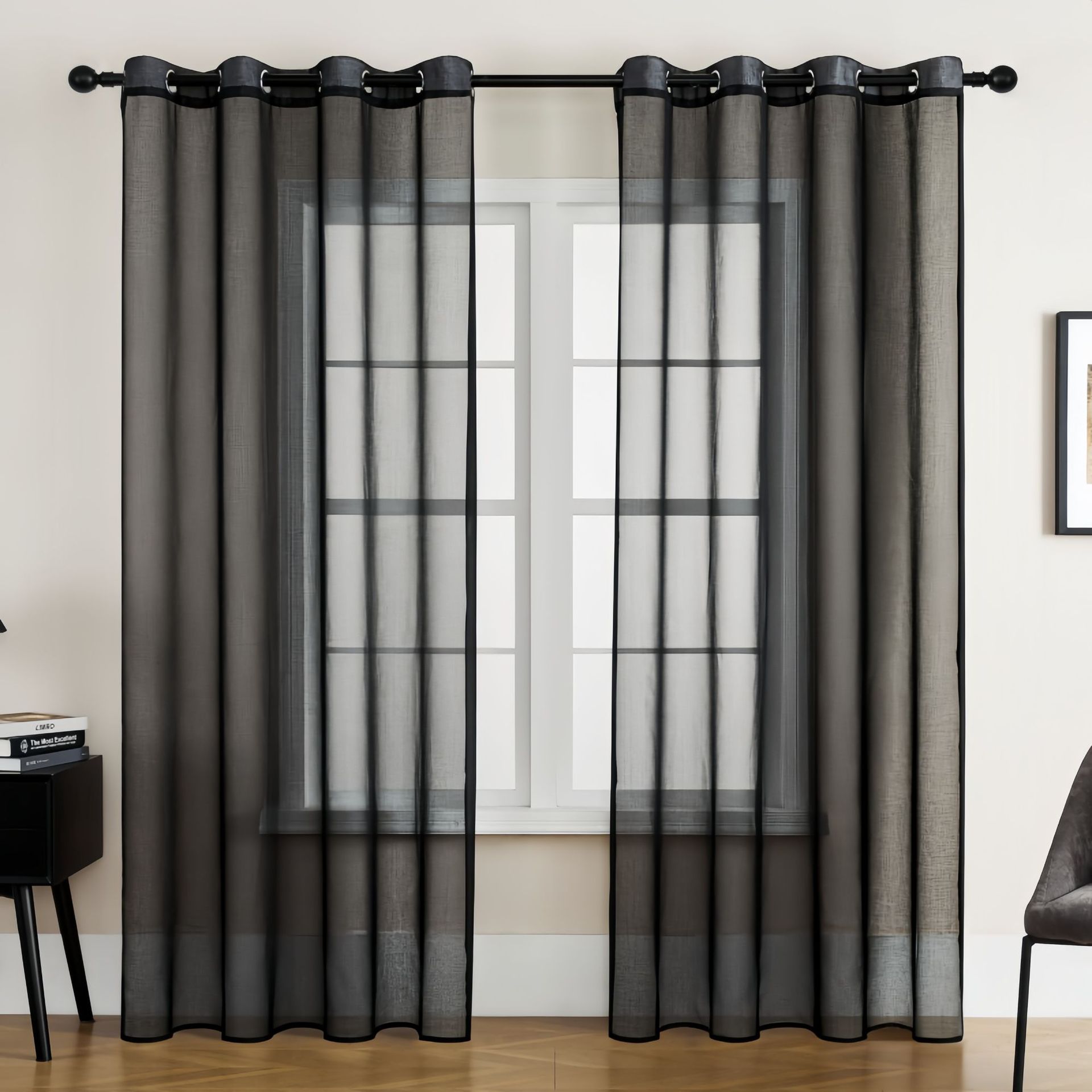 Ventanas transparentes de color sólido Dorry Twill cortinas de lona de dormitorio ventanas flotantes de balcón Amazon comercio exterior productos terminados ventanas al por mayor